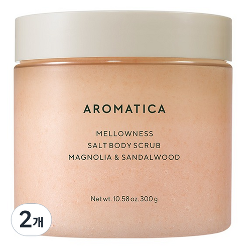 아로마티카 솔트 바디스크럽 매그놀리아 샌달우드, 300g, 2개