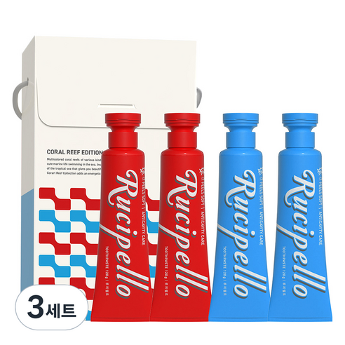 루치펠로 1450 코랄리프 치약 2종 x 2p 세트, 3세트
