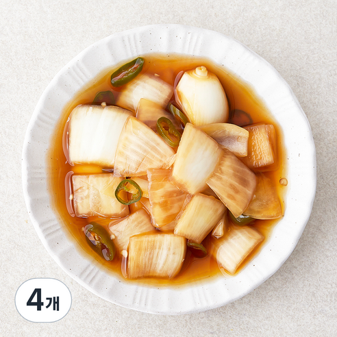 정미경키친 양파 & 청양고추 장아찌, 200g, 4개