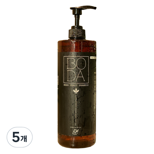 바른뷰티 보다 맥주효모 샴푸, 1L, 5개