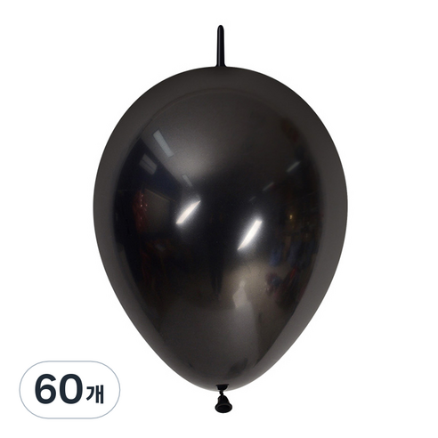 셈퍼텍스 링커 풍선 30cm, 블랙, 60개
