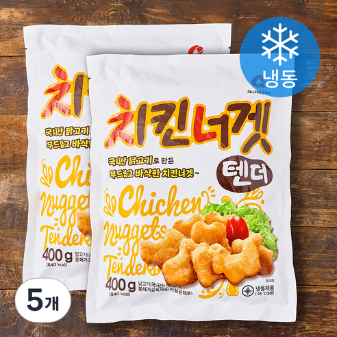 마니커에프앤지 치킨너겟 텐더 400g + 400g (냉동), 800g, 5개