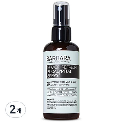 바르바라 파워리프레쉬 유칼립투스 스프레이 100ml, 2개