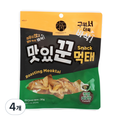 맛있꾼 먹태 청양마요맛, 30g, 4개