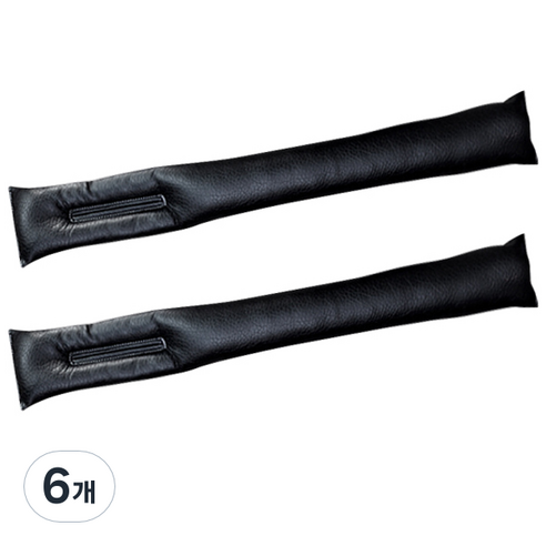 블럭마트 카시트 틈새커버 2p, 블랙, 6개