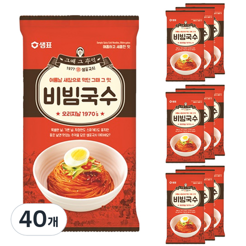 샘표 비빔국수, 135g, 40개