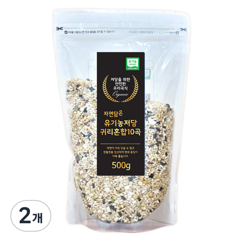 자연담은 유기농 귀리 혼합10곡, 500g, 2개