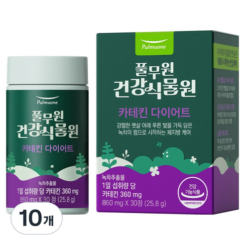풀무원건강식물원 카테킨 다이어트 25.8g, 10개, 30정