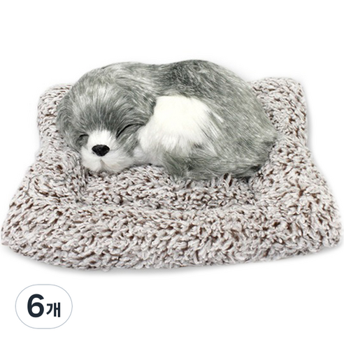 오토크루 잠자는 강아지 인형 제습 탈취 인형, 1개, 6개