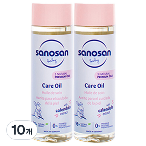 사노산 2.0 베이비 피부 보습 마사지 케어오일, 10개, 200ml