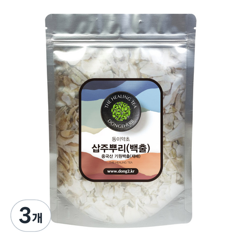 동이약초 삽주뿌리 백출, 250g, 3개
