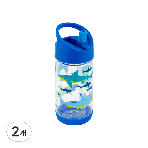 스테판조셉 유아용 빨대컵 280ml, 2개, 상어
