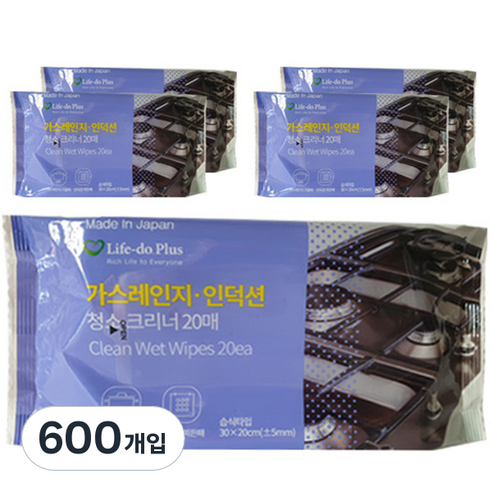 라이프도 크린쿠루 가스레인지 인덕션 청소크리너, 6개