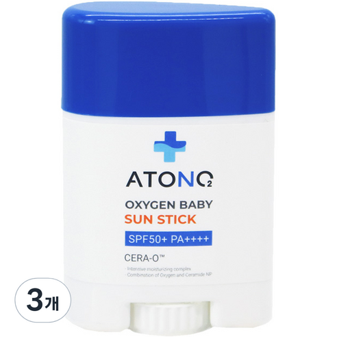 아토앤오투 옥시젠 베이비 선스틱 SPF50+ PA++++, 20g, 3개