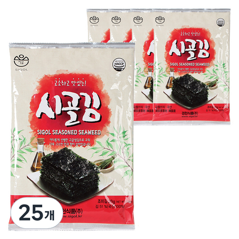 시골 시골김 전장김, 20g, 25개