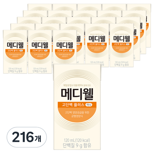 메디웰 고단백 플러스 미니 영양식, 120ml, 216개