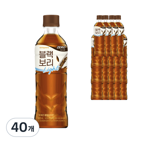 하이트진로 블랙보리 라이트, 520ml, 40개