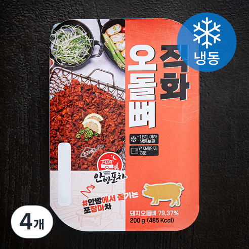 안방포차 직화 오돌뼈 (냉동), 200g, 4개