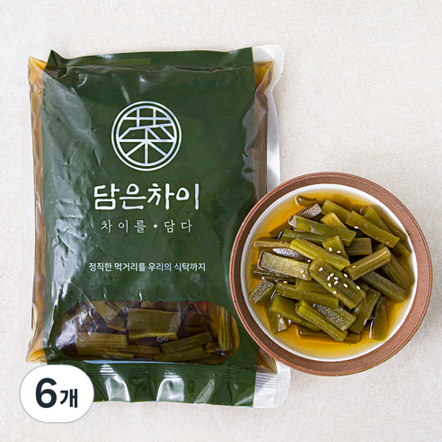 담은차이 궁채 장아찌, 1kg, 6개