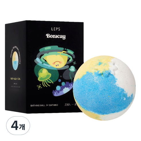 랩스밤 거품목욕 배쓰밤 보라카이, 230g, 4개