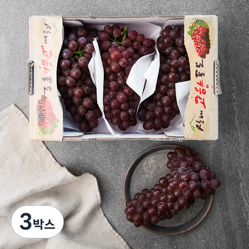 산내농협 GAP 델라웨어 포도, 1kg, 3박스