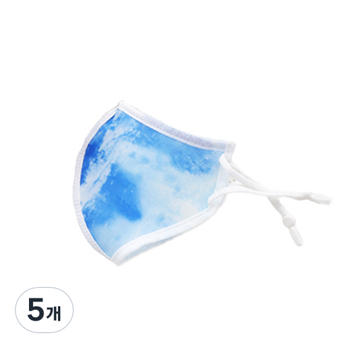 주누하우스 물놀이 워터 마스크 S, 1매, 5개, 블루마블