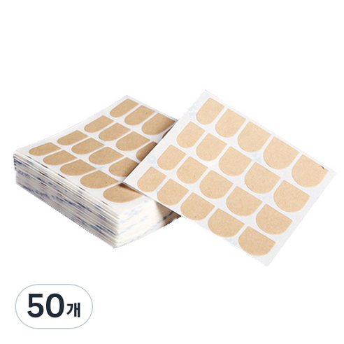 크래프트 네일팁 양면테이프 스티커, 50개