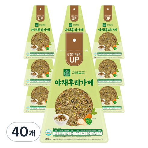 이엔푸드 야채후리가께, 50g, 40개