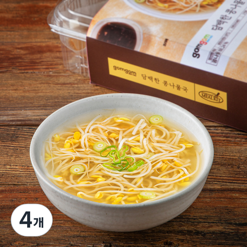 곰곰 담백한 콩나물국, 340g, 4개