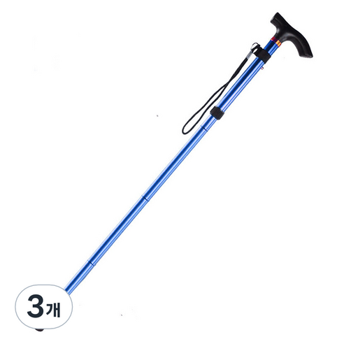 조인메이드 접이식 지팡이, 블루, 3개