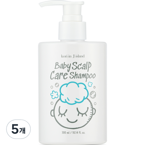 코리인제이아일랜드 아기 두피 각질 케어 샴푸, 300ml, 5개