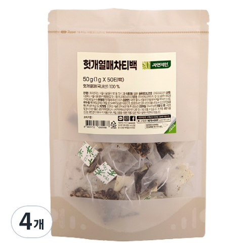 자연지인 헛개열매 차 티백, 1g, 50개입, 4개