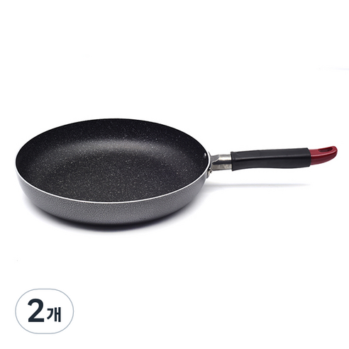 윌리브 실버 메탈릭 분체 후라이팬, 2개, 28cm