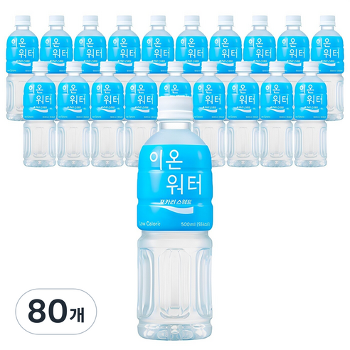 포카리스웨트 이온워터 PET, 500ml, 80개
