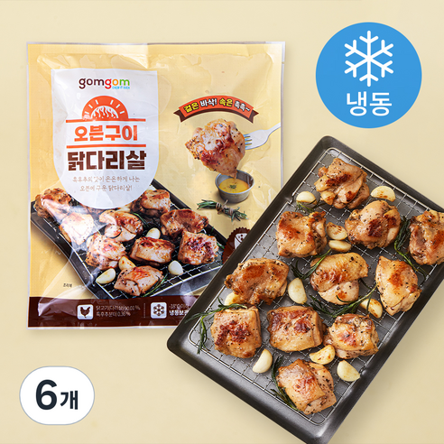 곰곰 오븐구이 닭다리살 (냉동), 300g, 6개