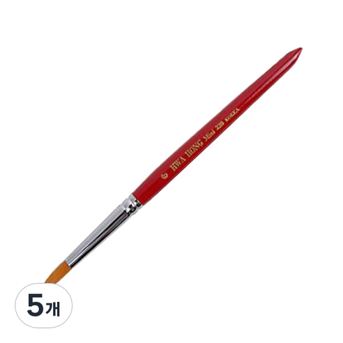 화홍 세필붓 320 환 인조모, 6호, 5개
