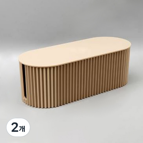 마벨인홈 북유럽 스타일 멀티탭 케이블 정리함, 브라운, 2개