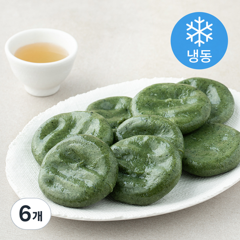 아리울떡공방 굳지않는 쑥개떡 (냉동), 350g, 6개, 1개입