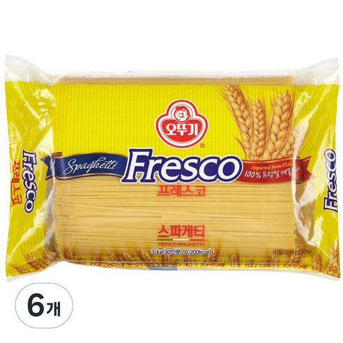 오뚜기프레스코 스파게티, 3kg, 6개