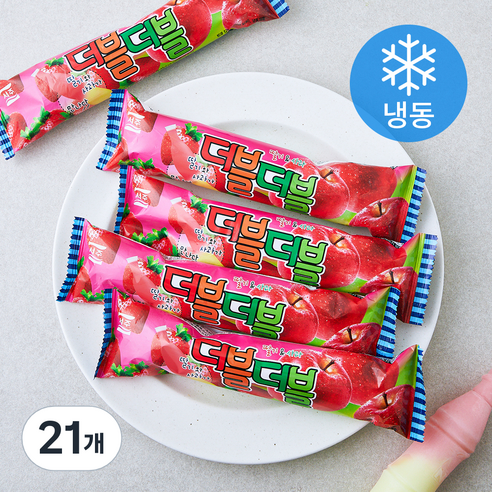 서주 더블더블 딸기 & 사과 (냉동), 21개, 1개입, 125ml