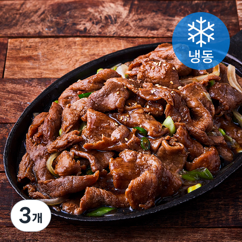 설야멱적 제주 돼지 간장 불고기 (냉동), 400g, 3개