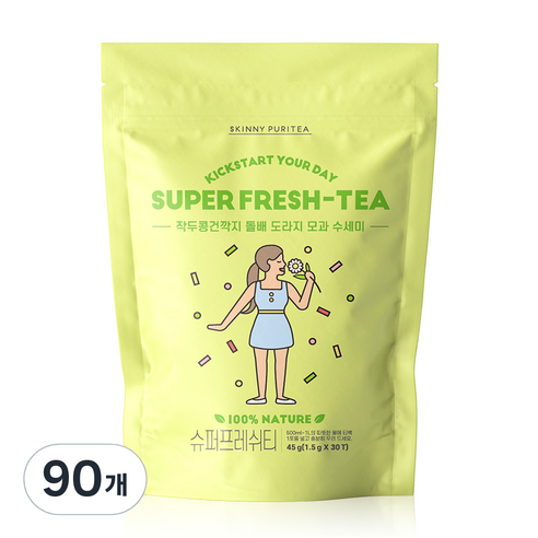 스키니퓨리티 슈퍼프레쉬티 작두콩차 삼각티백, 1.5g, 30개입, 3개