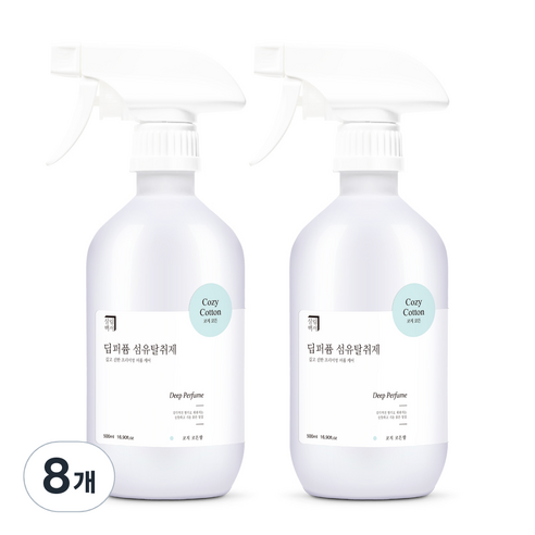 살림백서 딥퍼퓸 섬유탈취제, 500ml, 8개, 코지코튼
