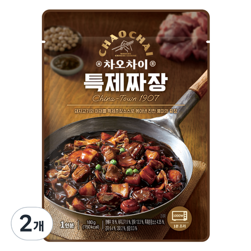 차오차이 특제짜장, 180g, 2개