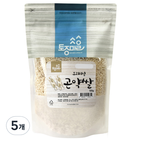 토종마을 곤약쌀, 500g, 5개