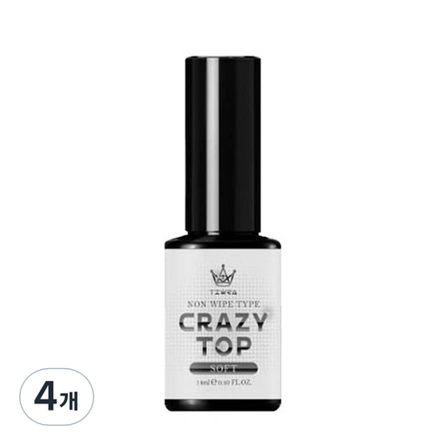 논와이프 크레이지 오버레이 탑젤 14ml, 소프트, 4개