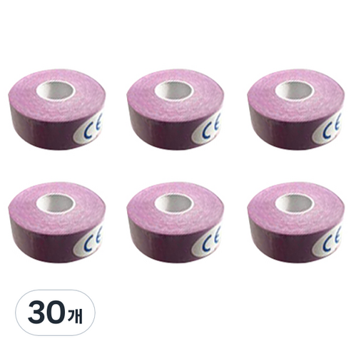 뽀마 스포츠테이프 2.5cm*5m 퍼플, 1개입, 30개