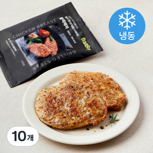 Rally 그릴 닭가슴살 스테이크 블랙페퍼 (냉동), 100g, 10개
