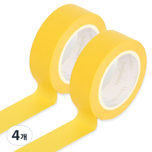 모노라이크 아르떼 마스킹 테이프, 556 Lemon, 4개