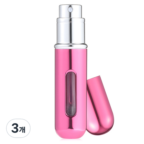 보니코니 새지않는 특허 향수공병 5ml, 핫핑크, 3개